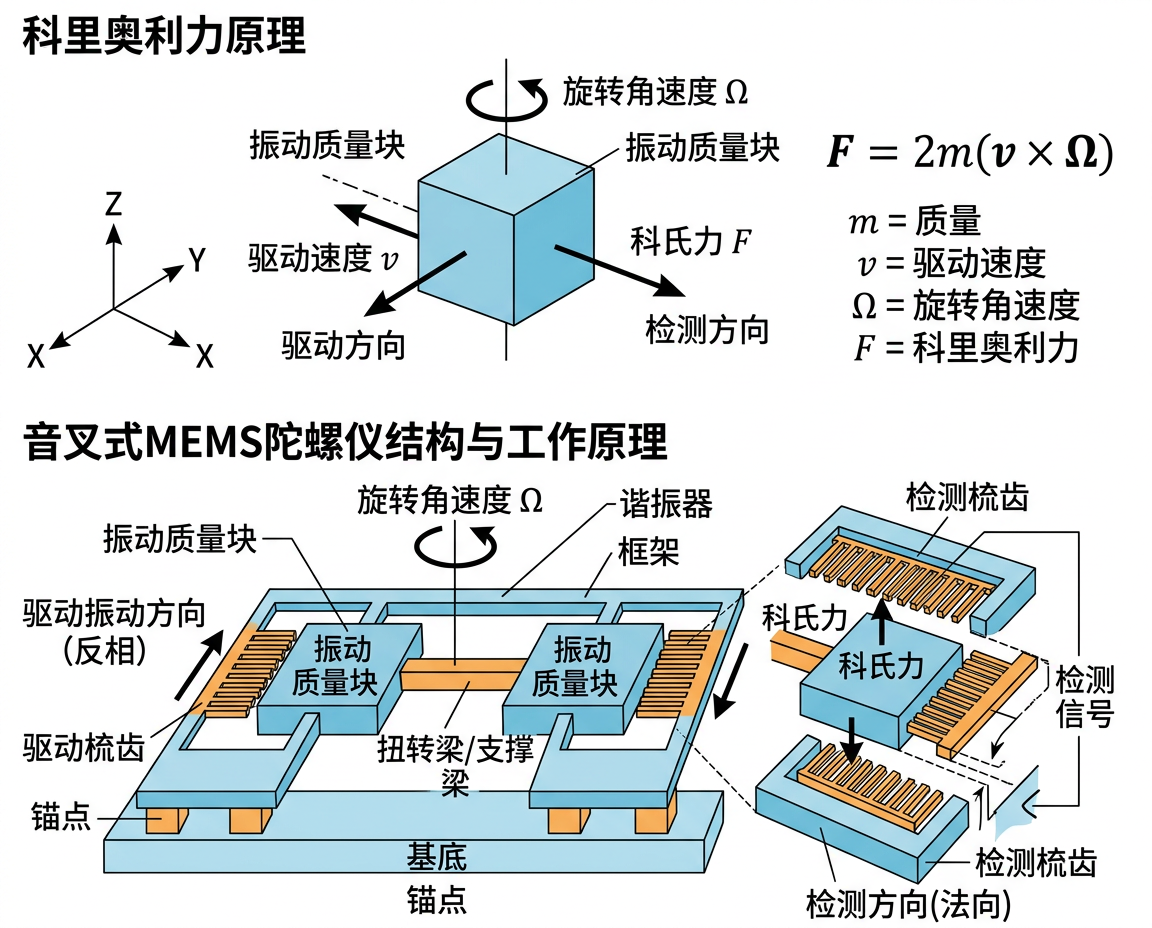 陀螺仪科氏力效应原理