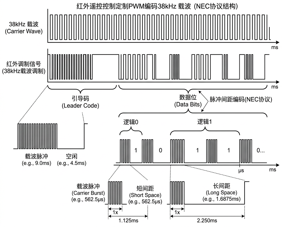 红外遥控 PWM 编码