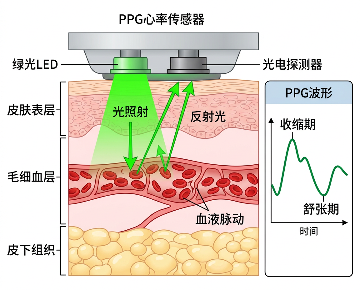 PPG 心率传感器原理