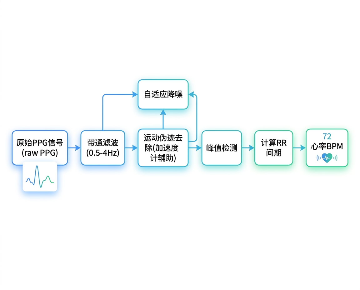 PPG 信号处理流程