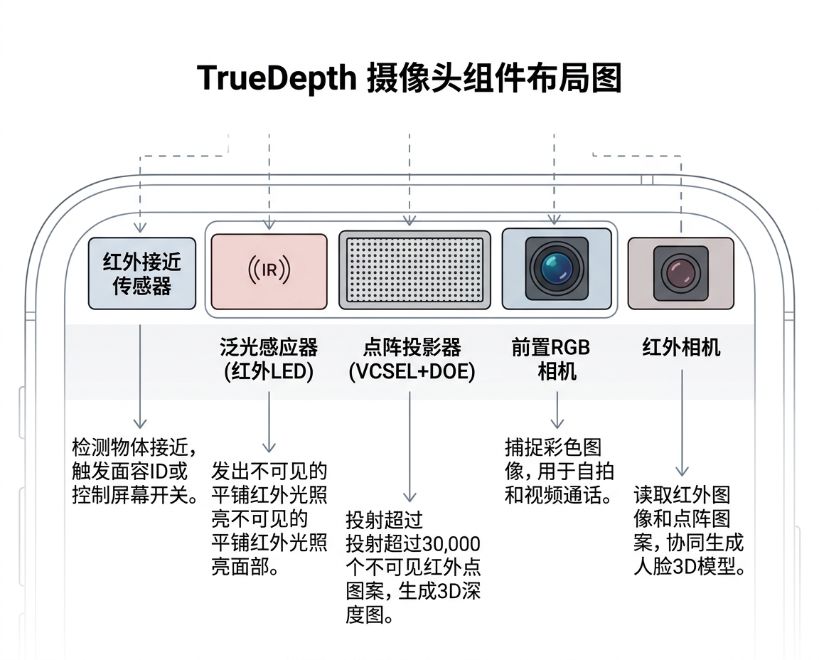 TrueDepth 模组布局