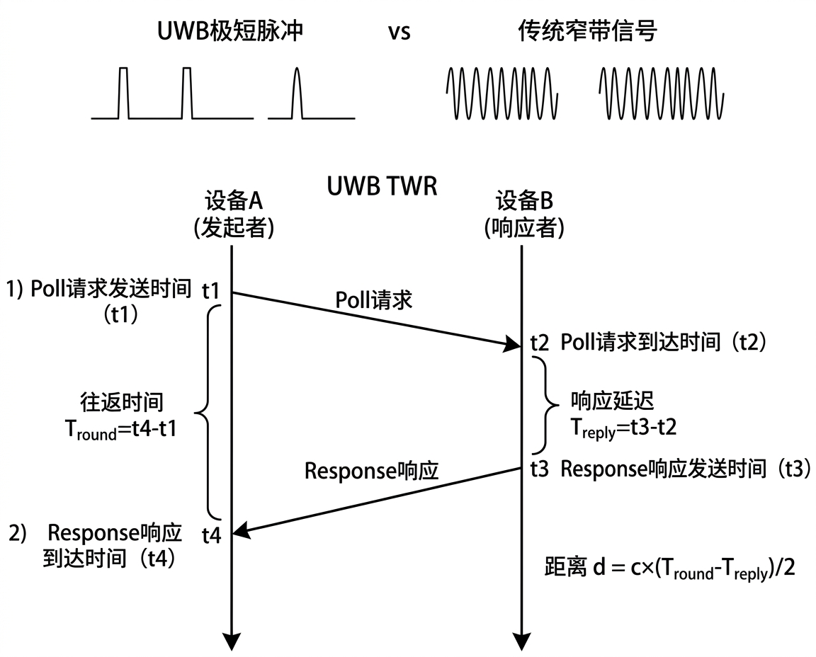 UWB TWR 双向测距